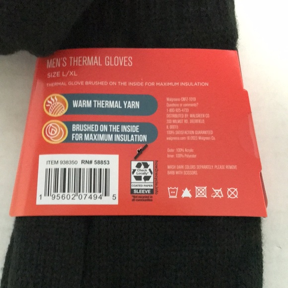 WEST LOOP INSULATED THERMAL GLOVES - Picture 3 of 5